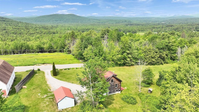 201 Deering Center Rd, Deering, NH 03244 - view of subject property featuring a heavily wooded area and a mountain backdrop