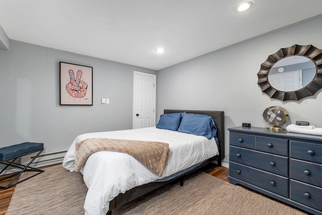 6 Chalet Dr, Gilford, NH 03249 - bedroom featuring wood finished floors, recessed lighting, and baseboard heating