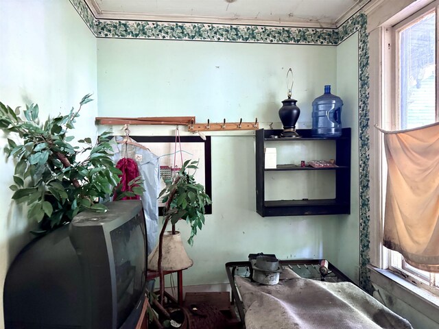 60 Bunker Hill St, Lancaster, NH 03584 - interior space featuring baseboards and crown molding