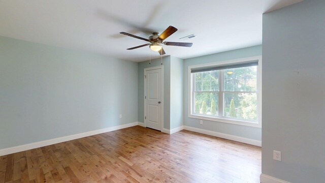 5 Callaway Dr Unit 2, Concord, NH 03301 - spare room featuring baseboards, wood finished floors, and a ceiling fan