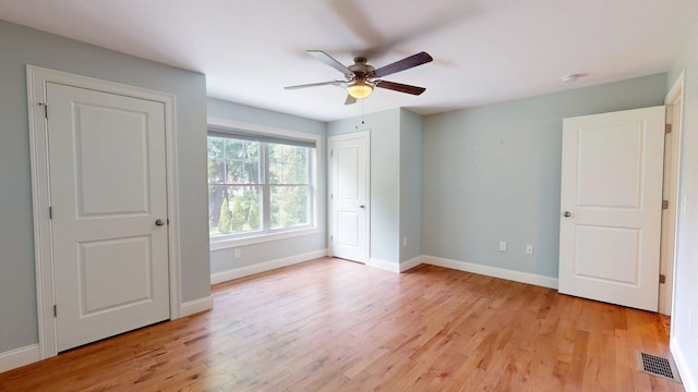 5 Callaway Dr Unit 2, Concord, NH 03301 - unfurnished bedroom with light wood-style flooring, baseboards, and ceiling fan