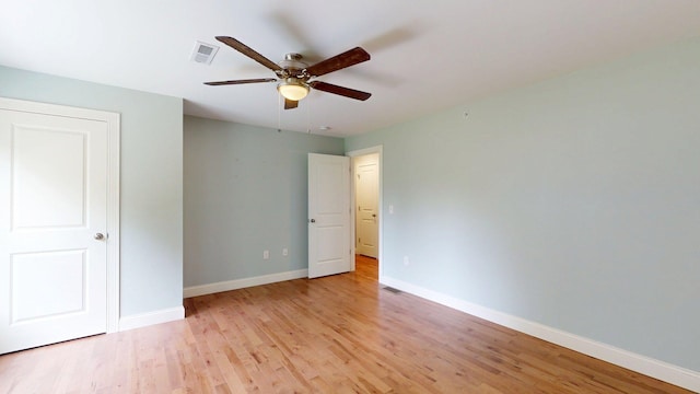 5 Callaway Dr Unit 2, Concord, NH 03301 - unfurnished bedroom with light wood-style flooring, baseboards, and a ceiling fan