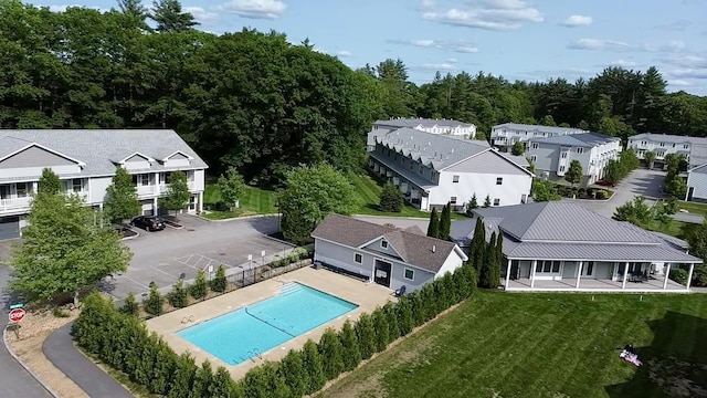 5 Callaway Dr Unit 2, Concord, NH 03301 - aerial perspective of suburban area featuring a pool area