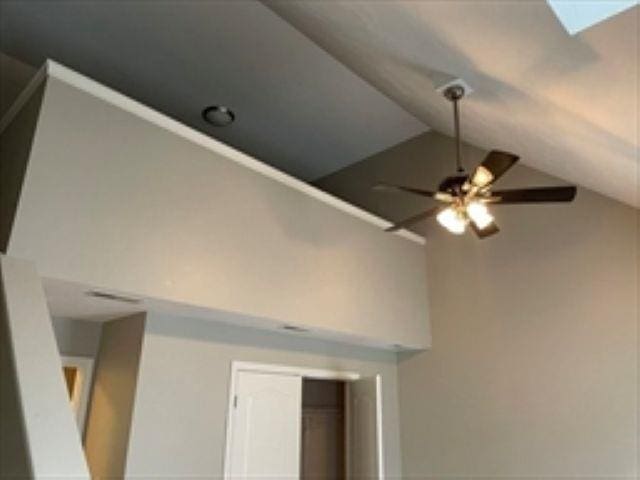 24 Bandon Cir, Westford, MA 01886 - detailed view of ceiling fan and a skylight