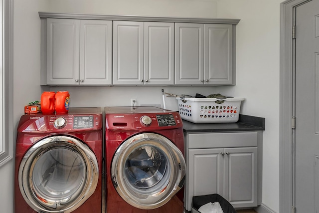 4 Mountain Ridge Dr, Meredith, NH 03253 - laundry room with washer and clothes dryer and cabinet space