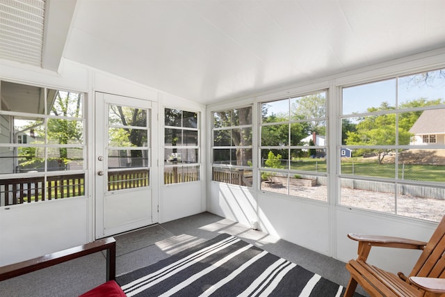 45 Cohas Ave, Manchester, NH 03109 - unfurnished sunroom with french doors and vaulted ceiling