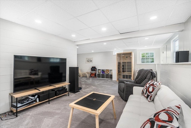 85 Lee Ave, Manchester, NH 03109 - carpeted living room with recessed lighting