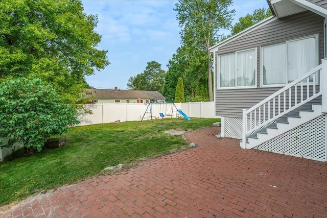 85 Lee Ave, Manchester, NH 03109 - view of patio with a playground