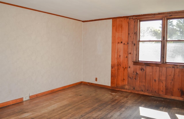 170 Brown Rd, Harrisville, NH 03450 - spare room with hardwood / wood-style flooring, ornamental molding, and baseboards