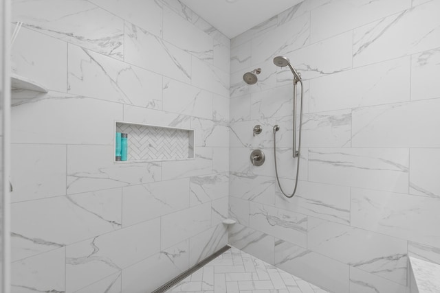 110 Heights Rd, Gilford, NH 03249 - full bath featuring tiled shower