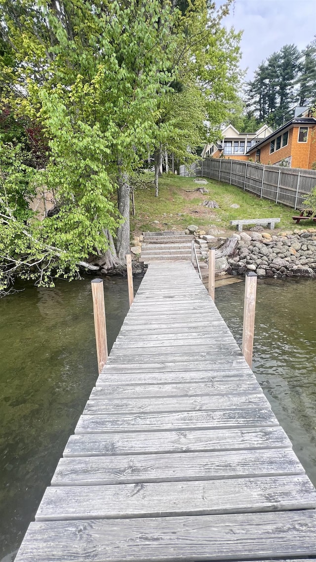 110 Heights Rd, Gilford, NH 03249 - dock with a water view