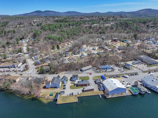 319 Mechanic St, Laconia, NH 03246 - aerial view of property and surrounding area with a water and mountain view