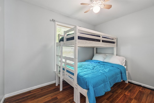 19 Wendy Dr, Alton, NH 03810 - bedroom featuring wood finished floors, baseboards, and ceiling fan