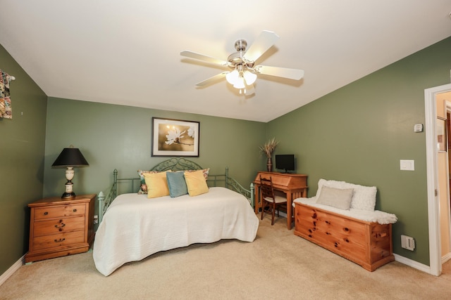 21 Mountain View Dr Unit 21, Franklin, NH 03235 - carpeted bedroom with baseboards and ceiling fan
