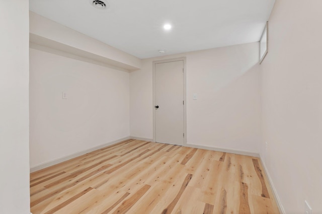 209 Craney Hill Rd, Henniker, NH 03242 - spare room featuring light wood-style floors, baseboards, and recessed lighting