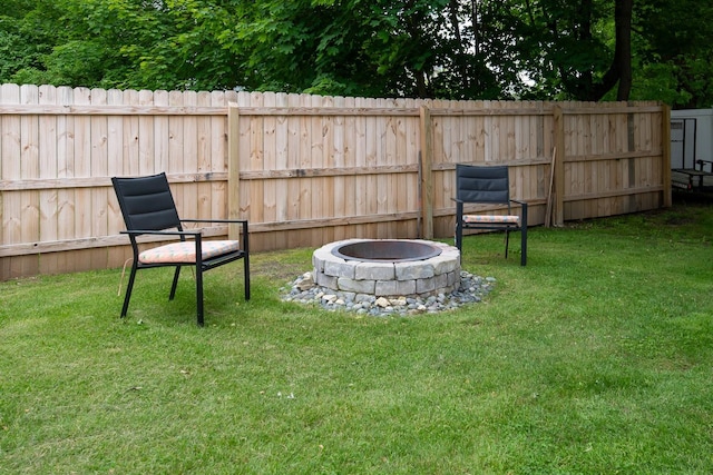 2 E Dunstable Rd, Nashua, NH 03060 - view of yard featuring a fire pit