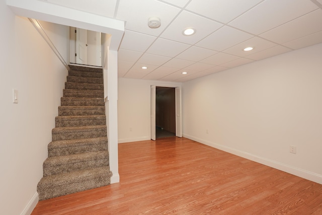 4 Kimberly Dr Unit 4, Merrimack, NH 03054 - stairs with wood finished floors, recessed lighting, and baseboards
