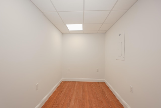 4 Kimberly Dr Unit 4, Merrimack, NH 03054 - unfurnished room with light wood-style flooring, a paneled ceiling, and baseboards