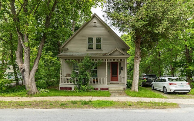 91 Carroll St, Keene, NH 03431 - view of front of property featuring a porch