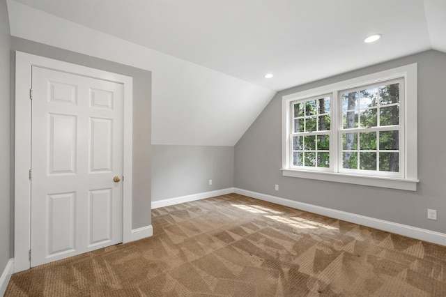 12 Ridgewood Ter, Exeter, NH 03833 - additional living space featuring baseboards, carpet floors, vaulted ceiling, and recessed lighting