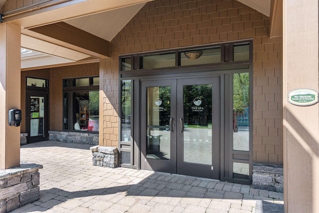 69 Hourglass Dr Unit 205, Stowe, VT 05672 - entrance to property with french doors