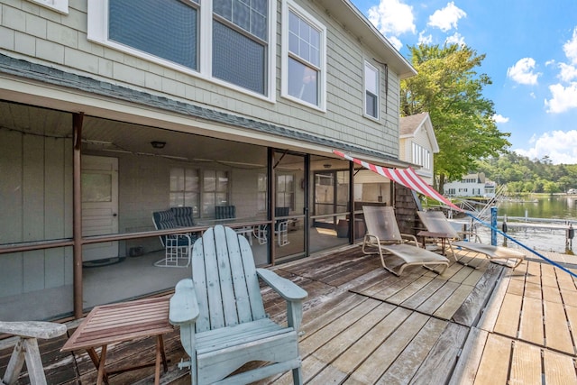 57 Lakeside Rd, Bristol, NH 03222 - deck with a water view
