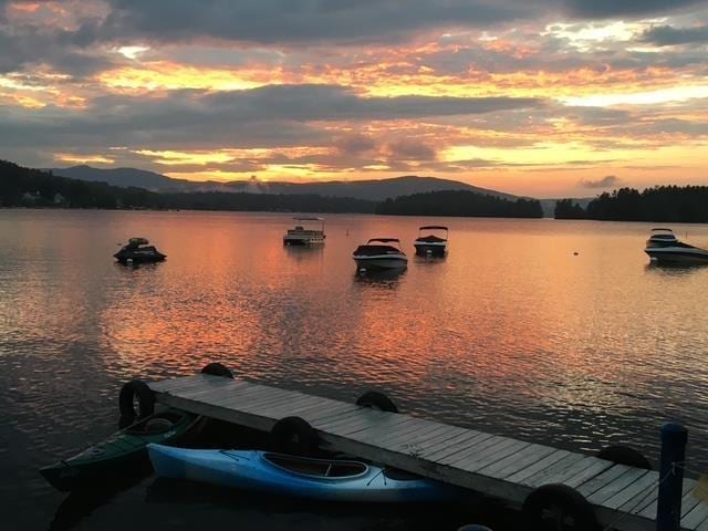 57 Lakeside Rd, Bristol, NH 03222 - dock area with a water and mountain view