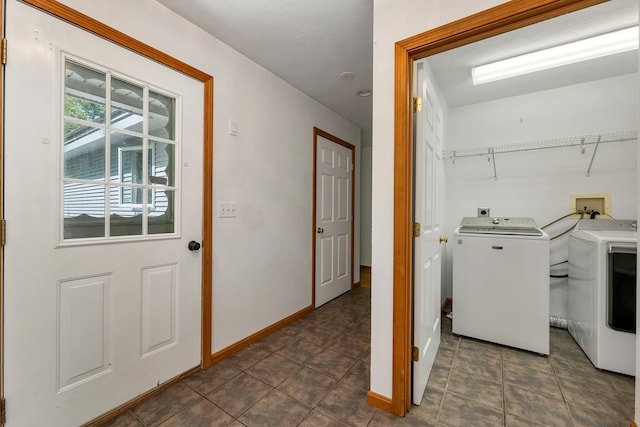 161 Frank C Gilman Hwy, Alton, NH 03809 - laundry room with washing machine and clothes dryer and baseboards
