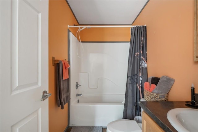 4611 W Berkshire Rd, Enosburg, VT 05450 - bathroom with shower / tub combo, toilet, and vanity