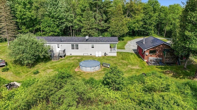 4611 W Berkshire Rd, Enosburg, VT 05450 - aerial view of property and surrounding area featuring a forest
