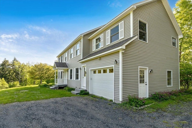 165 Golf Course Rd, Warren, VT 05674 - view of home's exterior with a garage and a shingled roof