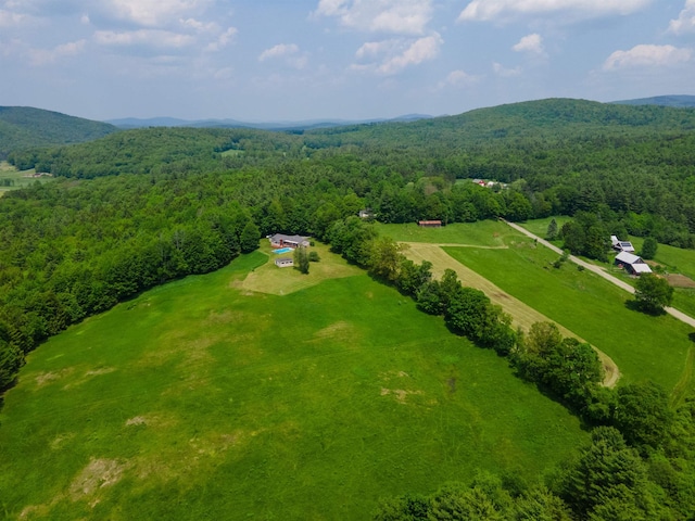 402 E Rd, Cornish, NH 03745 - drone / aerial view of a forest and mountains