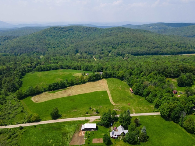 402 E Rd, Cornish, NH 03745 - overview of rural landscape featuring a heavily wooded area and mountains