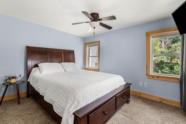 20 Circuit Dr, Kingston, NH 03848 - bedroom featuring light colored carpet, baseboards, and a ceiling fan