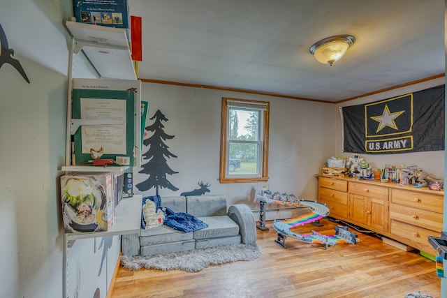 336 N Rd, Lancaster, NH 03584 - bedroom with wood finished floors and ornamental molding
