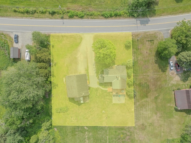 336 N Rd, Lancaster, NH 03584 - aerial view of property and surrounding area with property boundaries highlighted