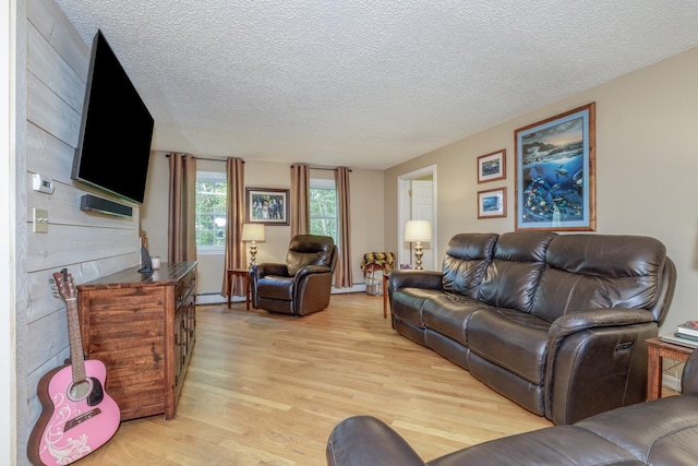 50 Kienia Rd, Hudson, NH 03051 - living area featuring light wood-style floors and a textured ceiling