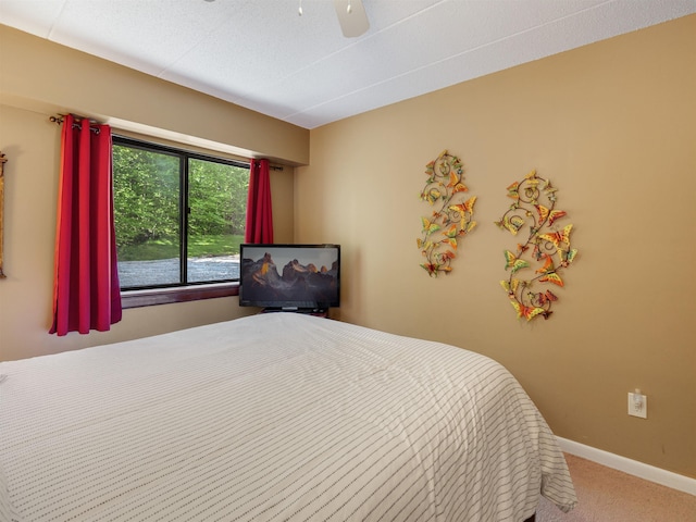 137 E Mountain Rd Unit 2A3, Killington, VT 05751 - bedroom featuring carpet floors, ceiling fan, and baseboards