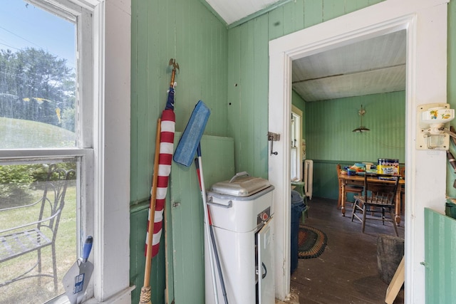 9 Laurel St, Whitefield, NH 03598 - interior space featuring wood finished floors and wooden walls