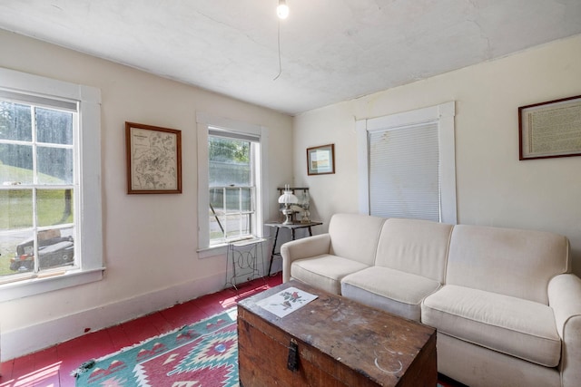 9 Laurel St, Whitefield, NH 03598 - living room featuring hardwood / wood-style flooring and baseboards