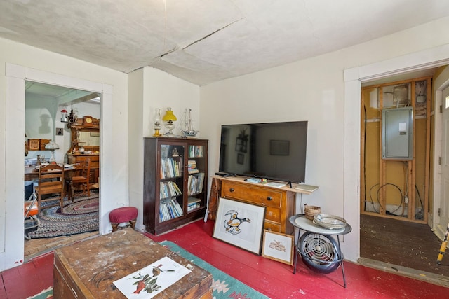 9 Laurel St, Whitefield, NH 03598 - living area featuring electric panel