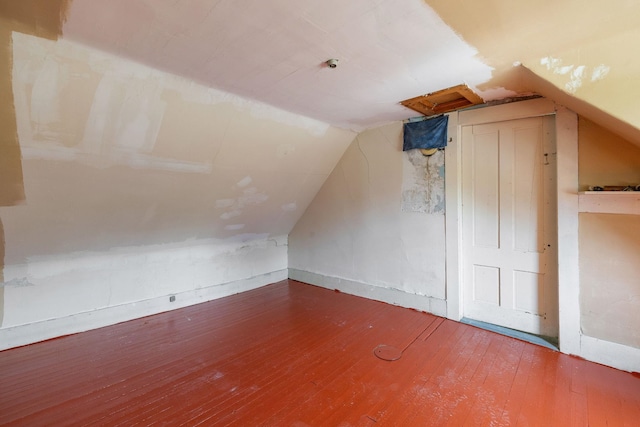 9 Laurel St, Whitefield, NH 03598 - bonus room with hardwood / wood-style floors and vaulted ceiling