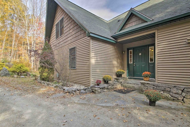 105 Valley View Rd, Easton, NH 03580 - entrance to property with roof with shingles