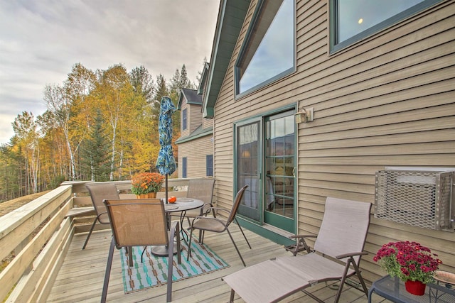 105 Valley View Rd, Easton, NH 03580 - deck with outdoor dining space