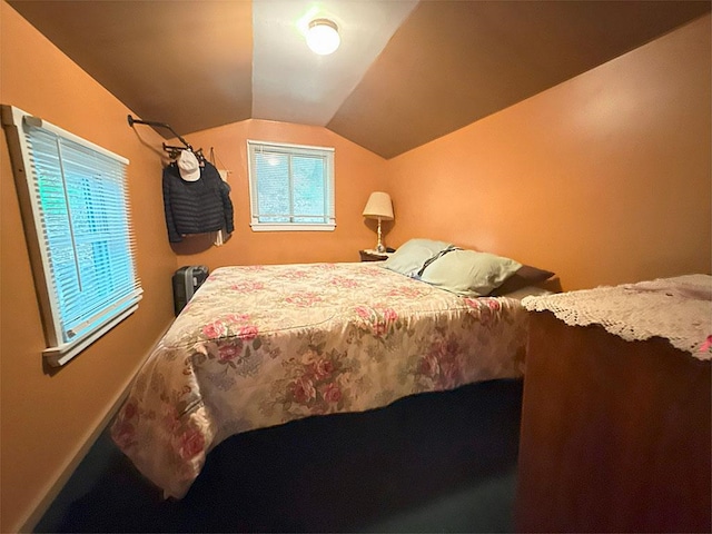 422/431 Little Rutland Rd, Castleton, VT 05735 - bedroom featuring lofted ceiling