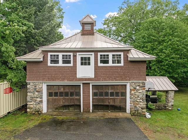 garage featuring a detached garage
