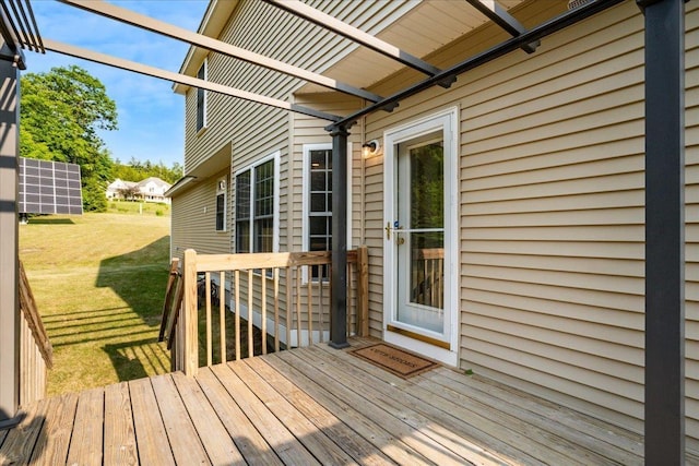 6 Samuels Ct, Dunbarton, NH 03046 - wooden deck with a yard