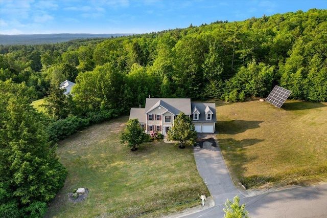 6 Samuels Ct, Dunbarton, NH 03046 - view from above of property with a forest