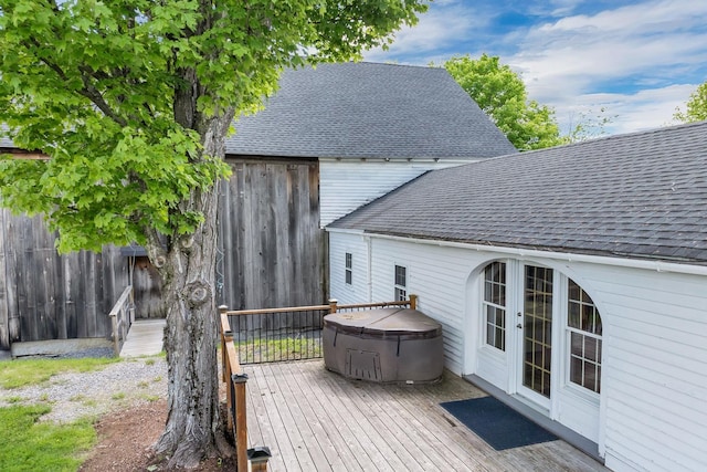 196 Deering Center Rd, Weare, NH 03281 - deck featuring a hot tub