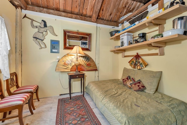 10 Whiteface Rd, Sandwich, NH 03259 - bedroom featuring wood ceiling